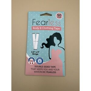 Fearless Body and Clothing Tape Double-Sided Tape for Fashion 50 Strips - New